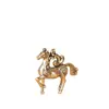 Pequeños Adornos de Caballo y Mono de Latón, Piezas Fundidas de Cobre Antiguo, Mono de Cobre Estilo Vintage, Caballo del Zodiaco, Piezas de Cobre Mini de Escritorio