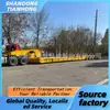 Fábrica de Produção Exportação Transfronteiriça de Semirreboques para Venda, Transporte de Equipamentos Pesados de Engenharia, Semirreboques Hidráulicos de Plataforma Baixa