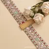 Novo Bordado Étnico Multicor Lantejoula Renda Corda de Osso Renda de Espelho Renda Vintage Fundo de Rede Linha Dourada Roupa