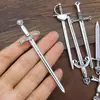 Accesorios para Joyería de Aleación DIY Espadas y Dagas de Plata Retro del Tíbet 6 Estilos de Accesorios para Espada Larga Cosplay Espadas Occidentales