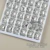 Acessórios de Diamante Flash K9 de Alta Qualidade Sem Base para Nail Art, Peças de Decoração de Unha Retangulares e Ovais Full Diamond Brancas Feitas à Mão