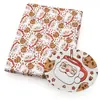 Tela de algodón poliéster fina con estampado de patrón de serie navideña o tela impermeable o lona de poliéster tela para bolsa de patchwork hecha a mano DIY mantel camisa falda de pijama