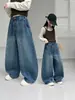 Jeans para niñas para primavera y otoño 2026 nuevo estilo, pantalones curvos de otoño para niños, modernos y elegantes, estilo callejero, pantalones largos para niños mayores