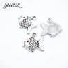 YuenZ caliente DIY aleación joyería accesorios al por mayor 17x18mm lindo pez pequeño colgante de pulsera D7128