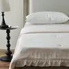 Produto Acabado: Colcha de Verão Franzida 80 Fios Tencel Lenzing, Lavável à Máquina, Colcha de Ar Condicionado Tencel Lavado à Areia Nevoeiro, Colcha Fina