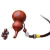 Peça de Mão de Cabacinha de Sândalo Vermelho Folha Pequena Africana, Pingente de Carro Fuluwen, Artesanato Esculpido em Mogno, Pequenos Enfeites