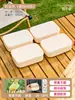 Conjunto de Lancheira de Frutas para Camping Alimentos de Grau Alimentício Caixa para Piquenique ao Ar Livre Caixa Portátil para Armazenamento de Frutas e Vegetais Caixa Selada