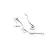 Ganchos para Orejas Curvos Figura 9 de Acero Inoxidable 304/316, Ganchos para Orejas Curvos Bucle Figura 9 de Alambre Redondo, Broches para Orejas, Accesorios para Orejas, Componentes para Joyería DIY