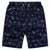 Pantalones Cortos de Algodón Puro Talla Grande para Hombre para Usar Afuera, Casual Holgado de Algodón Puro para Casa, Pantalones Cortos de Playa de Cinco Puntos, Pantalones de Verano para Casa
