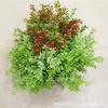 6 Tenedor Hoja de Olivo Milanés Planta de Pasto Pared Material a Juego Simulación Pasto Pimienta Verde Decoración de Paisaje Eucalipto Pasto Plástico Venta al por Mayor