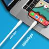 Cable de Datos de Silicona Líquida Personalizado Totalmente Compatible con Carga Rápida Qc3.0, Adecuado para Cables de Carga de Teléfonos Móviles Apple, Xiaomi y Samsung