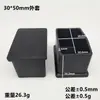 Venta Caliente Tubo de Acero Resistente al Desgaste Paquete Mesa Cubierta Cuadrada Taburete Mesa Silla Pata de Mueble Cubierta de Goma Engrosada Almohadillas para Pies de Muebles