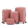 Equipaje con cremallera de PP, maleta con ruedas universales, maleta de 14 a 28 pulgadas, caja de mano de cuatro piezas, equipaje de viaje compacto, comercio exterior