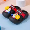 Tamancos Infantis de Personagem de Desenho Animado para Meninos, Sandálias de Praia Leves e Macias para o Verão, Fofas, Antiderrapantes para Uso Interno e Externo