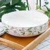 Vajilla de porcelana fina Plato hondo Plato hondo Plato para sopa Plato para arroz Plato nido Plato para arroz casero Plato de cerámica japonesa creativa