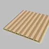 Painéis de grade madeira-plástico com veios de madeira maciça, grade de fibra de bambu-madeira, painel de fundo de TV sem pintura, painéis pequenos da Grande Muralha, painéis de proteção de parede, grade