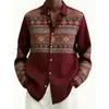 2026 Primavera y Otoño Amazon SHEIN AliExpress Nueva Moda Transfronteriza Camisa Cárdigan Estampada en 3D Top para Hombre