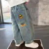 Ropa de Primavera y Otoño para Niños Pantalones de Mezclilla Estilo Coreano Niños Guapos Estilo Moderno Versátiles Pantalones Banana Pantalones para Niños Pequeños Comercio Exterior al por Mayor