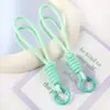 Novo Cordão Colorido Simples Tecido à Mão para Celular Chaveiro Cordão Combinação de Cores Corda para Celular Corda para Copo d'Água Atacado