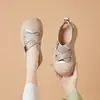 Sandalias de Verano Nuevo Estilo para Mujer con Suela Gruesa, Aumentadoras de Altura, Huecas, Transpirables, de Velcro, Calzado Casual de Moda Tendencia para Mujer al por Mayor
