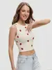 Top de tirantes sexy europeo y americano 2026 Verano Transfronterizo Amazon Comercio Exterior Corto Estampado Sin Mangas Ropa para Mujer Rusa