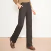 Pantalones de Lana Peluda Rectos de Moda para Mujer 2026 Otoño/Invierno Nuevos de Cintura Alta Adelgazantes de Pierna Ancha Moda Versátiles Largos