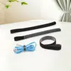 Cable de datos de velcro de nailon con orificio P, cable de fijación de señal de alimentación para altavoz, luz, brida para cables, enrollador de cables, ajustable