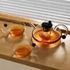 Tetera Nueva, Olla Cola de Rata, Olla de Vidrio de Alto Borosilicato Resistente al Calor, Olla Saludable, Hervidor de Agua, Cafetera Térmica para el Hogar
