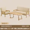 Conjunto de mesa e cadeiras de lazer para varanda um conjunto de três peças com uma mesa e duas cadeiras cadeira de sofá individual pequena trançada em rattan cadeira com encosto para B&B