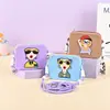 Bolsa transversal 3D de silicone com personagem de desenho animado para crianças, porta-moedas, bolsa portátil para celular, suporta design personalizado