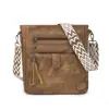 Bolso de mujer transfronterizo, bolso de hombro de cuero suave de gran capacidad, bolso de nicho de alta gama para otoño e invierno para mujeres de mediana edad, bolso cruzado de alta gama