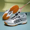 Zapatillas de bádminton transfronterizas para niños con botones giratorios, zapatillas de tenis de mesa para niños mayores, zapatillas deportivas transpirables antideslizantes para niños y niñas