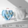 Jiahuimei Portátil Adorno de Vela de Amor Molde de Silicona Día de San Valentín Decoración de Yeso Aromaterapia de Amor Molde