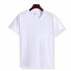 Playera Blanca Pesada de 180g de Manga Corta Verano Oversize Talla Grande Color Puro Camiseta Básica para Hombre y Mujer