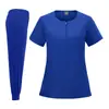 Uniformes de trabajo de tela elástica en cuatro direcciones bordados a medida, rediseñados para médicos y personal médico de quirófano, diseño gratuito en lotes pequeños