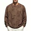 Camiseta de manga larga estilo americano para hombre y mujer, talla holgada, cuello redondo, top casual tipo jersey, para hombre, de la colección Primavera/Otoño 2026, transfronteriza