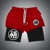 Pantalones Cortos Serie Huo Ying Impresión Digital 3D Dragon Ball Doble Capa Pantalones de Playa Amazon Comercio Electrónico Transfronterizo Suministro Caliente