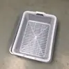 Cesta de Almacenamiento Comercial Grande para Hoteles, Cesta Espesa de Almacenamiento de Alimentos, Colador Cuadrado de Plástico para Cocina, Cesta de Almacenamiento con Drenaje