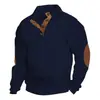 Ropa de hombre europea de talla europea transfronteriza para primavera y otoño, popular sudadera casual de manga larga con cuello alto para hombre, suéter de punto jacquard para exteriores