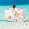 Toalla de baño infantil de microfibra con estampado de dibujos animados, fabricantes transfronterizos de toallas de playa de Amazon, toalla absorbente de secado rápido para natación