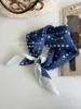 Bufanda Nueva de Moda de Algodón y Lino Cuadrada Estampada Versátil Bufanda de Seda Bufanda Estilo Coreano Pañuelo para la Cabeza Accesorios para el Cabello Bufanda Cuadrada