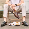 Zapatos de Hombre Transfronterizos Talla Grande Sandalias de Pescador Comercio Exterior Verano Nuevos Transpirables Casuales Sandalias Slip-On para Hombres Europeos y Americanos