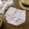 Pantaletas de encaje para mujer talla grande de 90 kg, cintura media, costura lateral, elásticas, transpirables, color liso, tipo triángulo, para todas las estaciones