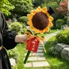 Buket de girasoles gigantes de colores, buket de girasoles tejido, un gran regalo para los maestros al inicio del ciclo escolar