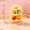 Paisaje en miniatura, lindo gato cajero, serie de supermercado, accesorios de decoración DIY para casa de muñecas, adornos de escritorio en miniatura