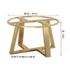 Novo Suporte de Perna de Mesa Redonda de Ardósia de Vidro Estrutura de Ferro Mármore Perna de Mesa Elevada Mesa de Centro Redonda Pequena Mesa de Jantar