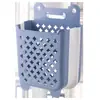 Cesta Plegable para Ropa Sucia para Uso Doméstico, Montaje en Pared, Diseño Hueco sin Taladro para Baño, Cesto para Ropa Sucia para Almacenamiento de Artículos Varios
