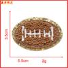 En stock toalla béisbol sóftbol voleibol baloncesto fútbol bordado chenilla parche bordado parche termoadhesivo flor bordada pegatina flor bordada fábrica