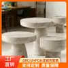 Mesa de centro de hormigón simple compuesto Estilo Wabi-Sabi Sala de estar de apartamento Escritorio Interior Ocio Mesa de té Personalización de alta gama