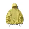 Sudadera con capucha retro básica de media cremallera serie Rumengshan para hombre, top deportivo casual de otoño de corte holgado